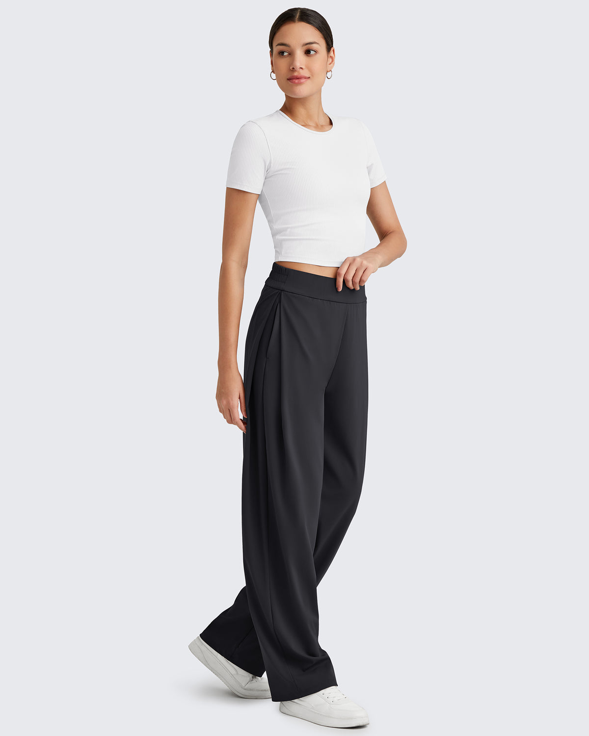 G4Free - ShiftReady High Waisted Wide Leg Dress Trousers -GF25J361CA-S-GF25J362CA-S-GF25J363CA-S-GF25J361CB-M-GF25J362CB-M