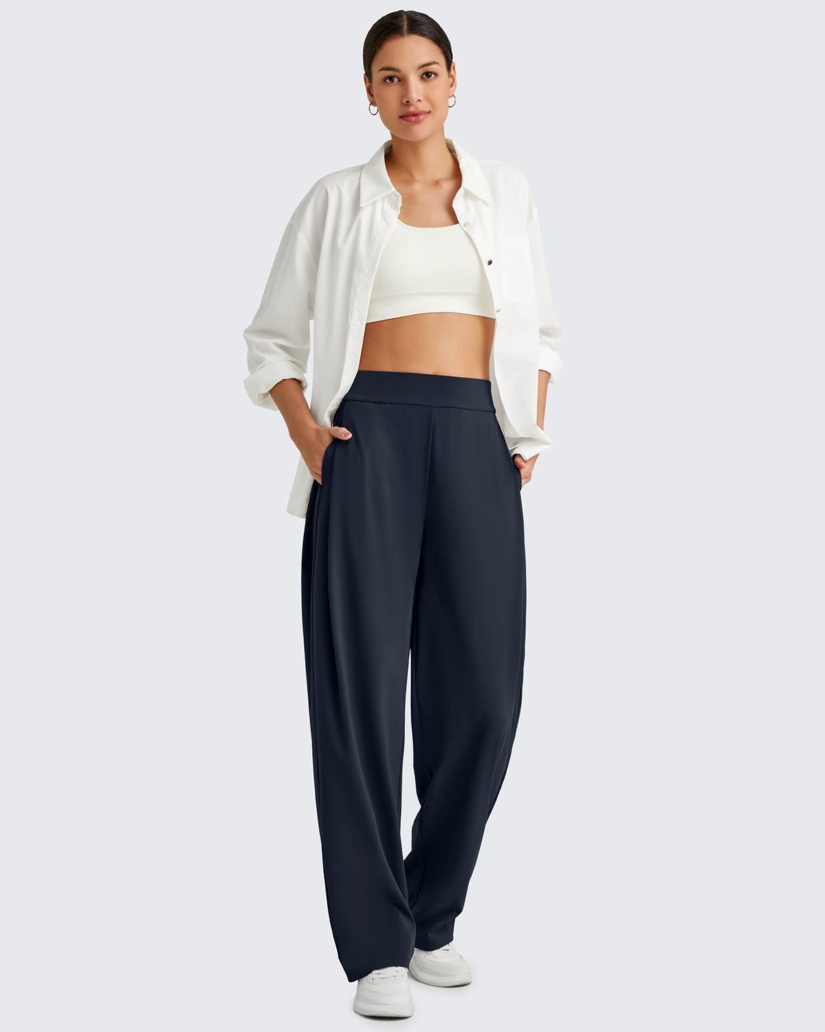 G4Free - ShiftReady High Waisted Wide Leg Dress Trousers -GF25J361CA-S-GF25J362CA-S-GF25J363CA-S-GF25J361CB-M-GF25J362CB-M