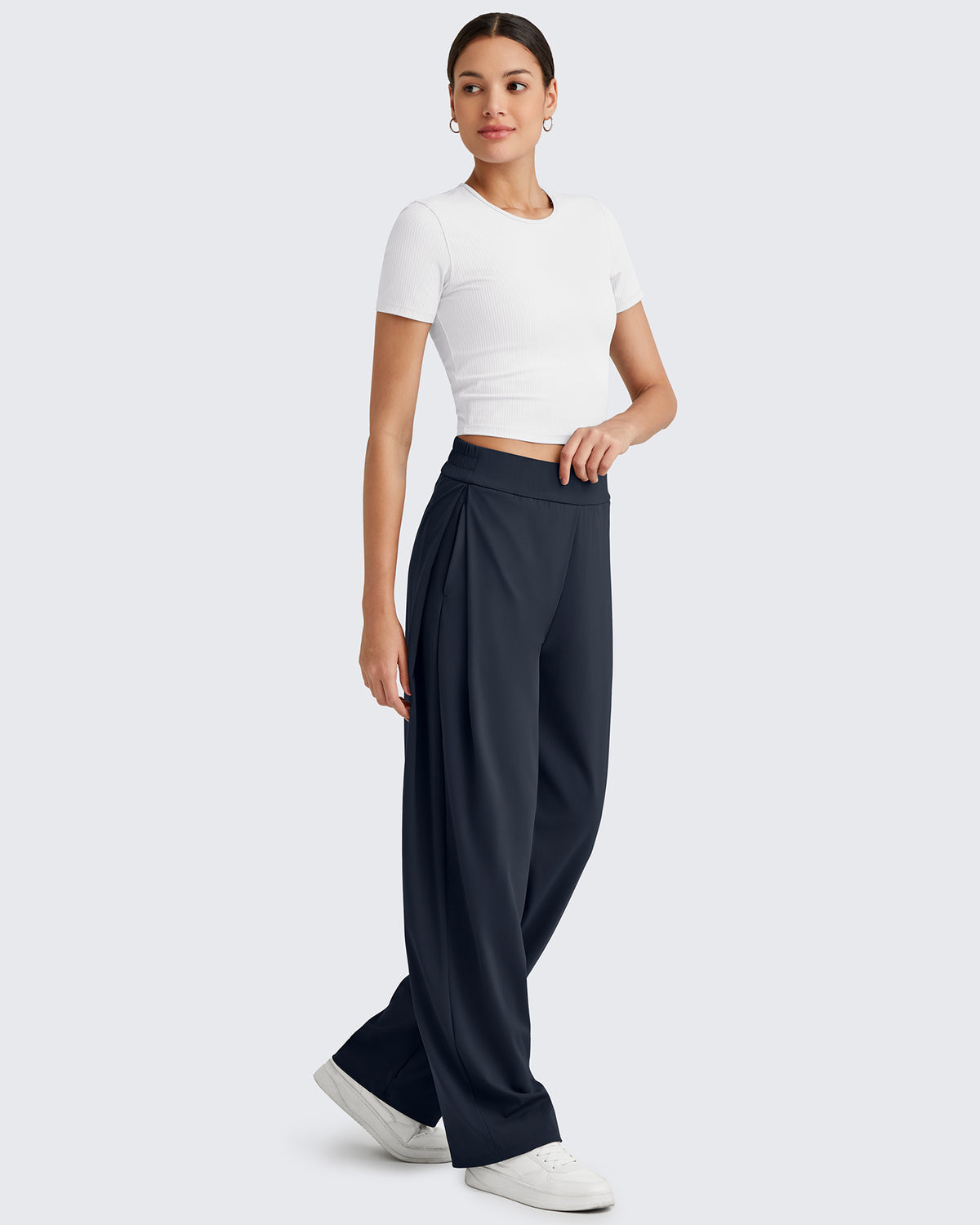 G4Free - ShiftReady High Waisted Wide Leg Dress Trousers -GF25J361CA-S-GF25J362CA-S-GF25J363CA-S-GF25J361CB-M-GF25J362CB-M