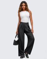 G4Free - ShiftReady Lightweight Front Pleat Wide Leg Pants -GF25J353DA-S-GF25J354DA-S-GF25J355DA-S-GF25J353DB-M-GF25J354DB-M