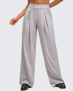 G4Free - ShiftReady Lightweight Front Pleat Wide Leg Pants -GF25J353DA-S-GF25J354DA-S-GF25J355DA-S-GF25J353DB-M-GF25J354DB-M