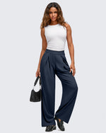 G4Free - ShiftReady Lightweight Front Pleat Wide Leg Pants -GF25J353DA-S-GF25J354DA-S-GF25J355DA-S-GF25J353DB-M-GF25J354DB-M