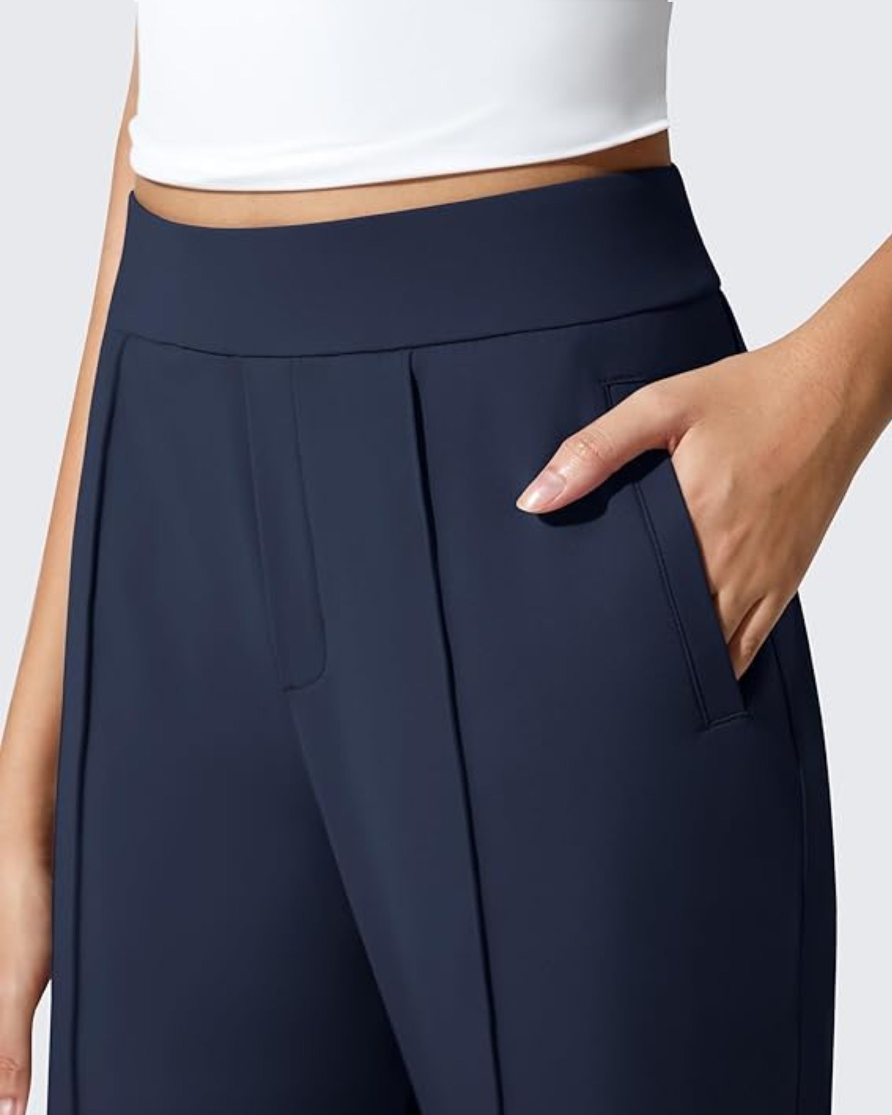 G4Free - ShiftReady Pockets Elastic Band Wide Leg Work Pants -GF25J691AA-S-GF25J692AA-S-GF25J693AA-S-GF25J691AB-M-GF25J692AB-M