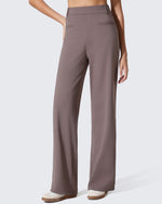 G4Free - ShiftReady Slit Pockets Elastic Waist Straight Leg Work Pants -GF25D541AF-XS-GF25D542AF-XS-GF25D543AF-XS-GF25D541AA-S-GF25D542AA-S