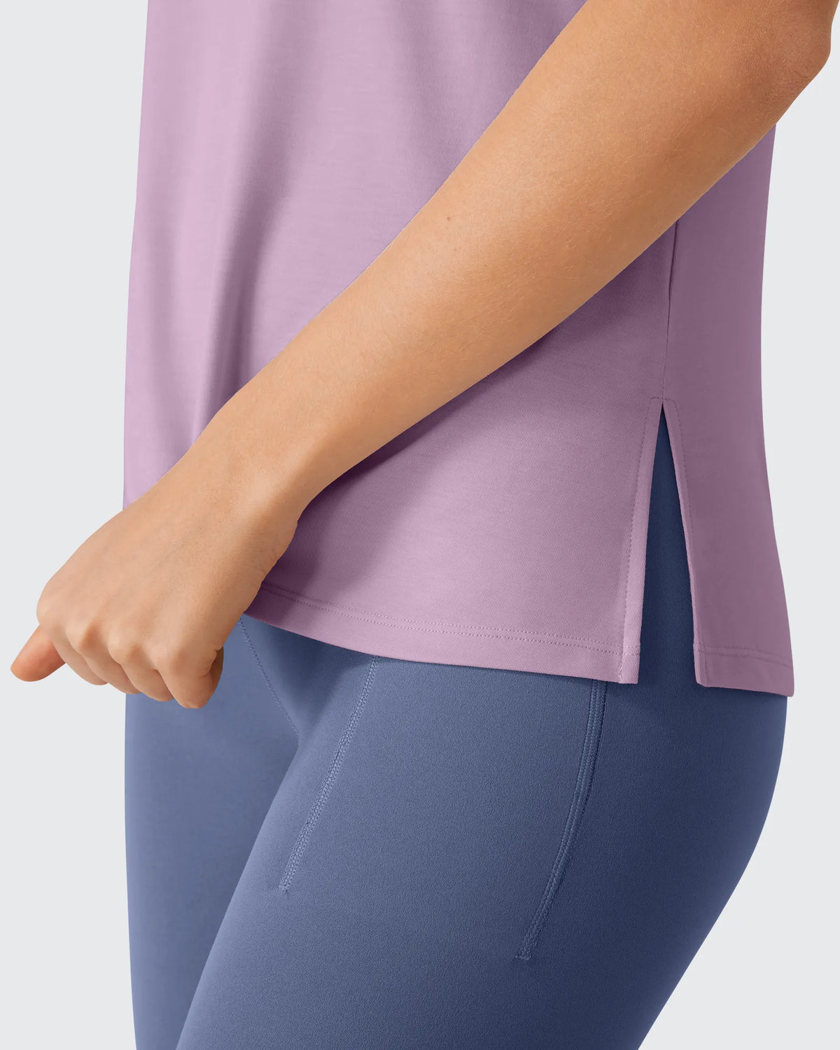 G4Free - Side Slits Loose Fit High Neck Athletic Tanks -GF26L858D016F-XS-GF26L858D016A-S-GF26L858D016B-M-GF26L858D016C-L-GF26L858D016D-XL