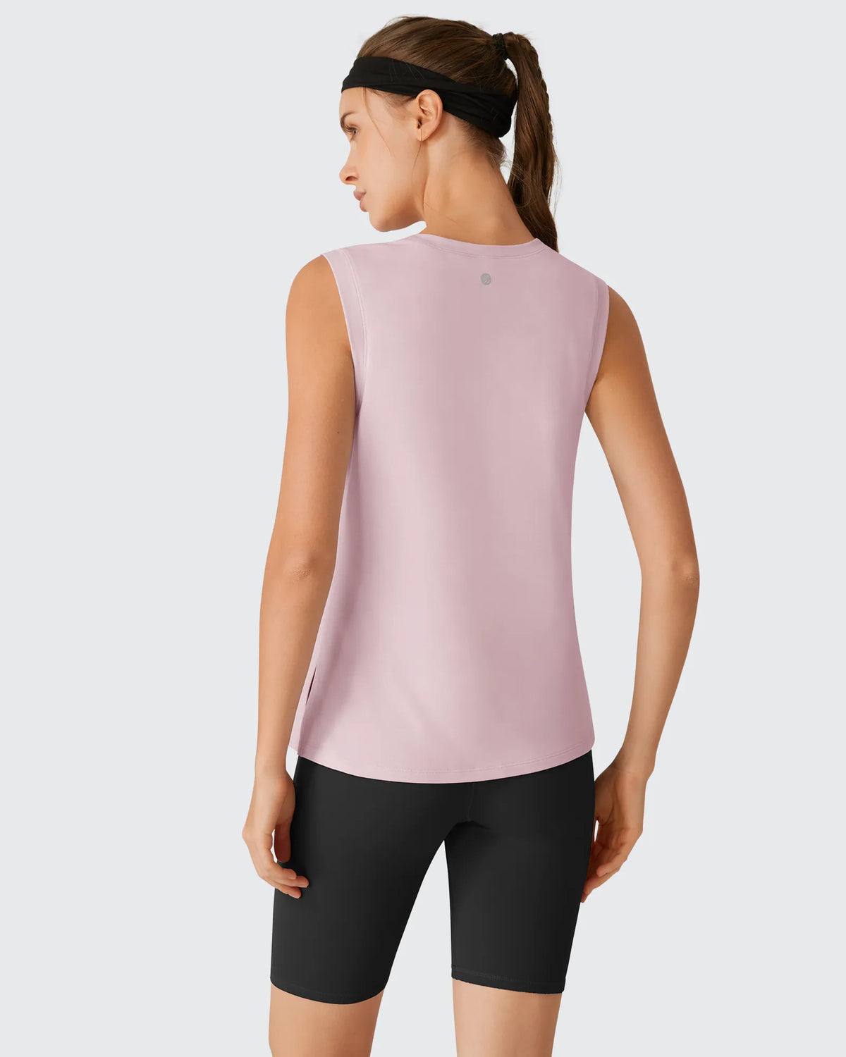 G4Free - Side Slits Loose Fit High Neck Athletic Tanks -GF26L858D016F-XS-GF26L858D016A-S-GF26L858D016B-M-GF26L858D016C-L-GF26L858D016D-XL