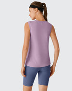 G4Free - Side Slits Loose Fit High Neck Athletic Tanks -GF26L858D016F-XS-GF26L858D016A-S-GF26L858D016B-M-GF26L858D016C-L-GF26L858D016D-XL