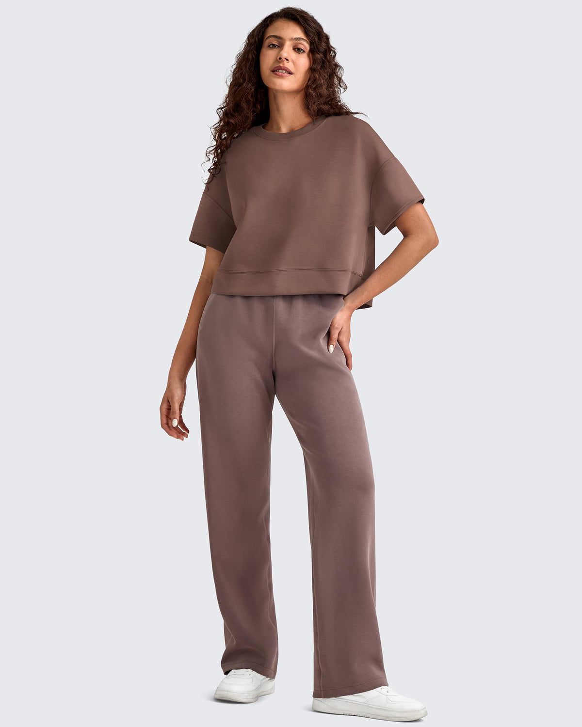 G4Free - Smoofit Crew Neck Boxy Drop Shoulder Short Sleeve -GF25K490AA-S-GF25K490AB-M-GF25K490AC-L-GF25K490AD-XL-GF25K490AE-XXL