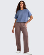 G4Free - Smoofit Crew Neck Boxy Drop Shoulder Short Sleeve -GF25K490AA-S-GF25K490AB-M-GF25K490AC-L-GF25K490AD-XL-GF25K490AE-XXL