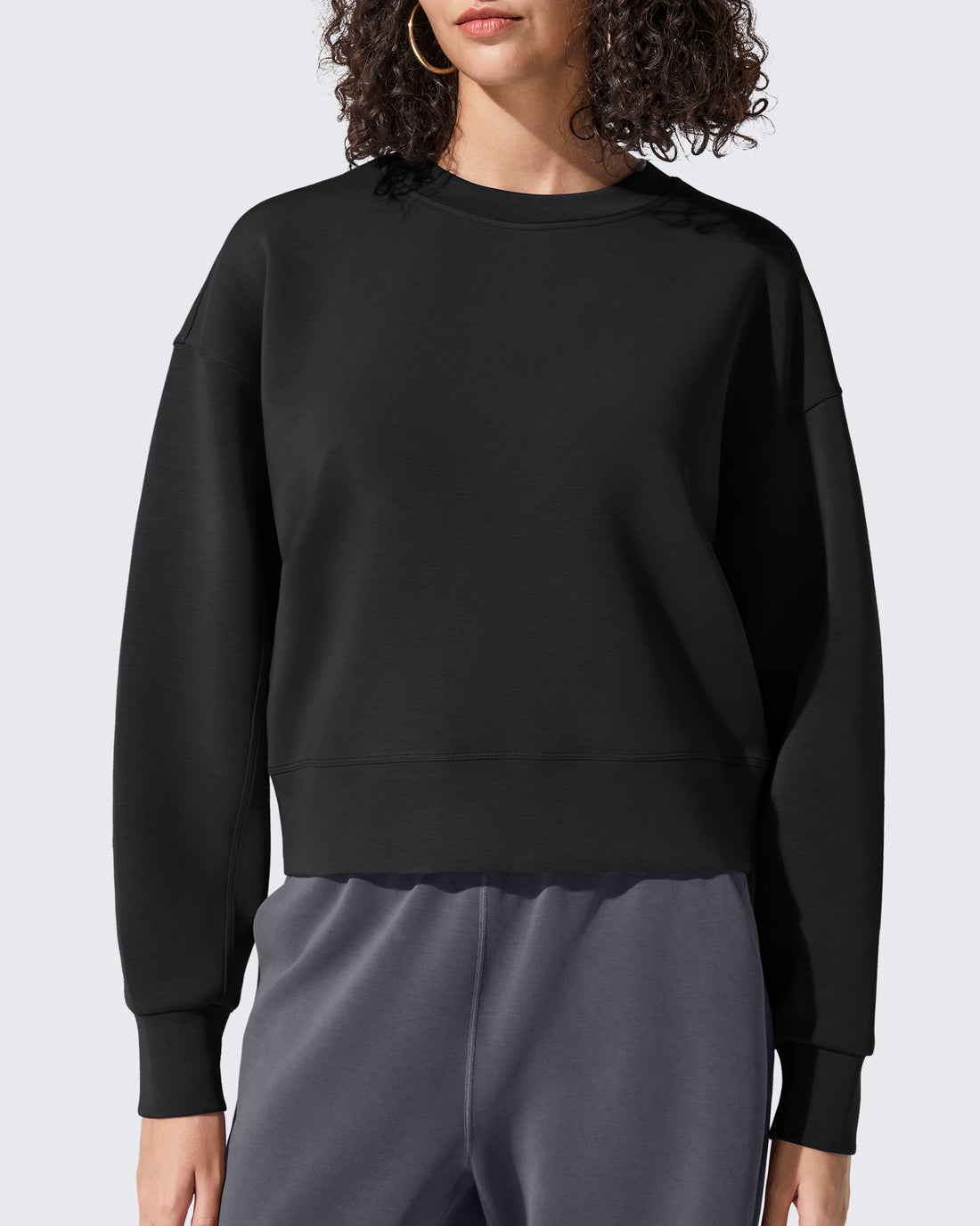 G4Free - Smoofit Crewneck Pullover Loose Sweatshirts -GF25F431AF-XS-GF25F431AA-S-GF25F431AB-M-GF25F431AC-L-GF25F431AD-XL