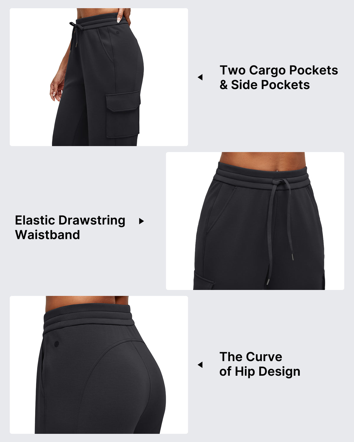 G4Free - Smoofit Drawstring Wide Leg Pockets Cargo Sweatpants -GF25J532AF-XS-GF25J533AF-XS-GF25J534AF-XS-GF25J532AA-S-GF25J533AA-S