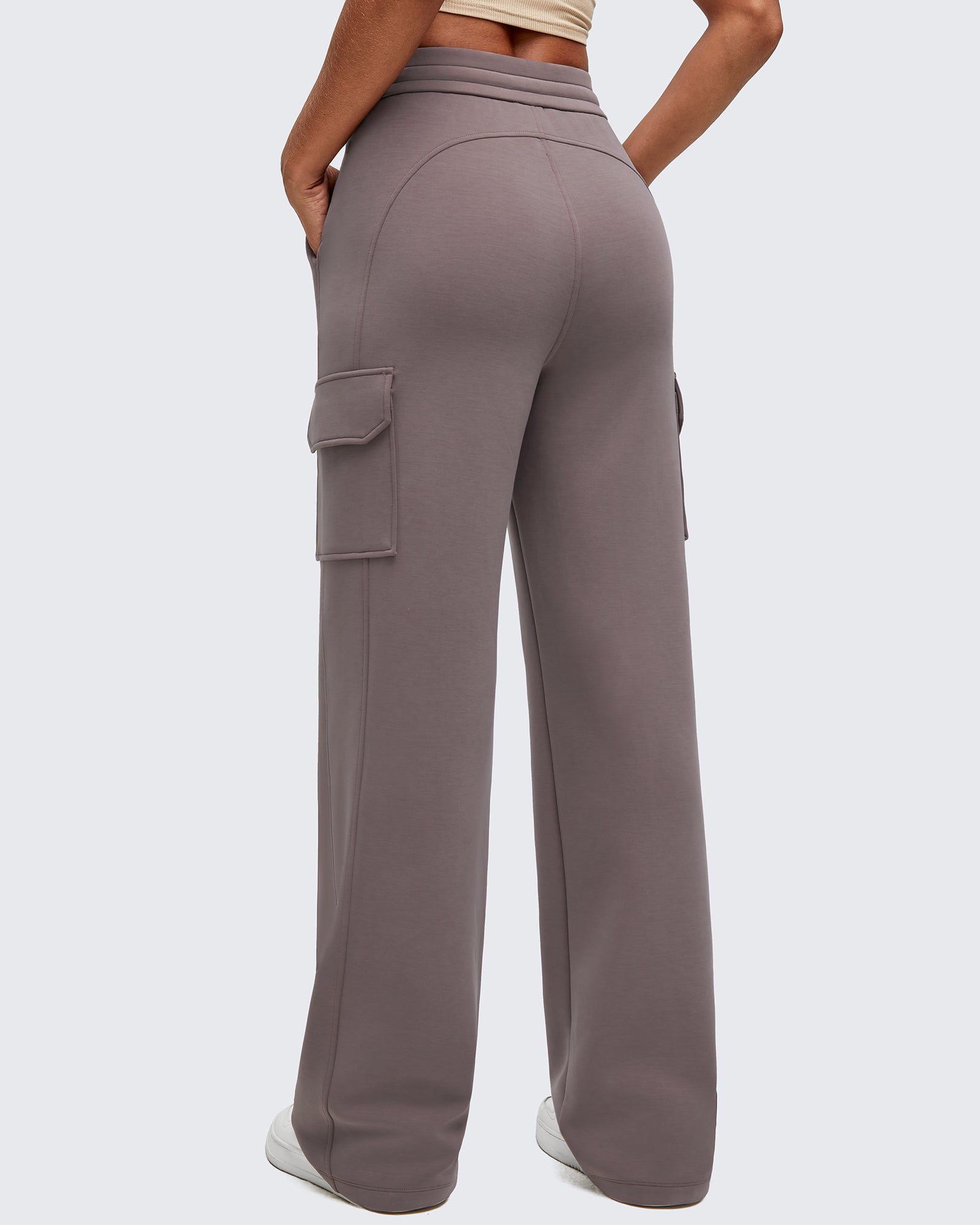 G4Free - Smoofit Drawstring Wide Leg Pockets Cargo Sweatpants -GF25J532AF-XS-GF25J533AF-XS-GF25J534AF-XS-GF25J532AA-S-GF25J533AA-S