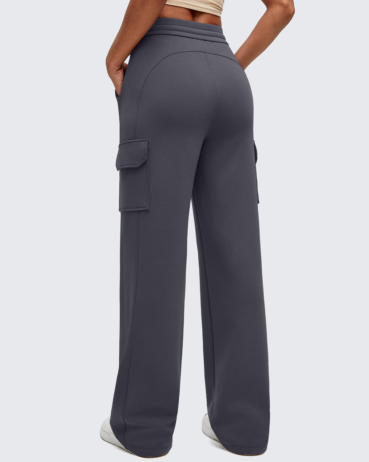 G4Free - Smoofit Drawstring Wide Leg Pockets Cargo Sweatpants -GF25J532AF-XS-GF25J533AF-XS-GF25J534AF-XS-GF25J532AA-S-GF25J533AA-S