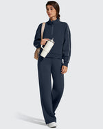 G4Free - Smoofit Elastic Drawstring Fleece Lined Wide Leg Sweatpants -GF25J723AA-S-GF25J724AA-S-GF25J725AA-S-GF25J723AB-M-GF25J724AB-M