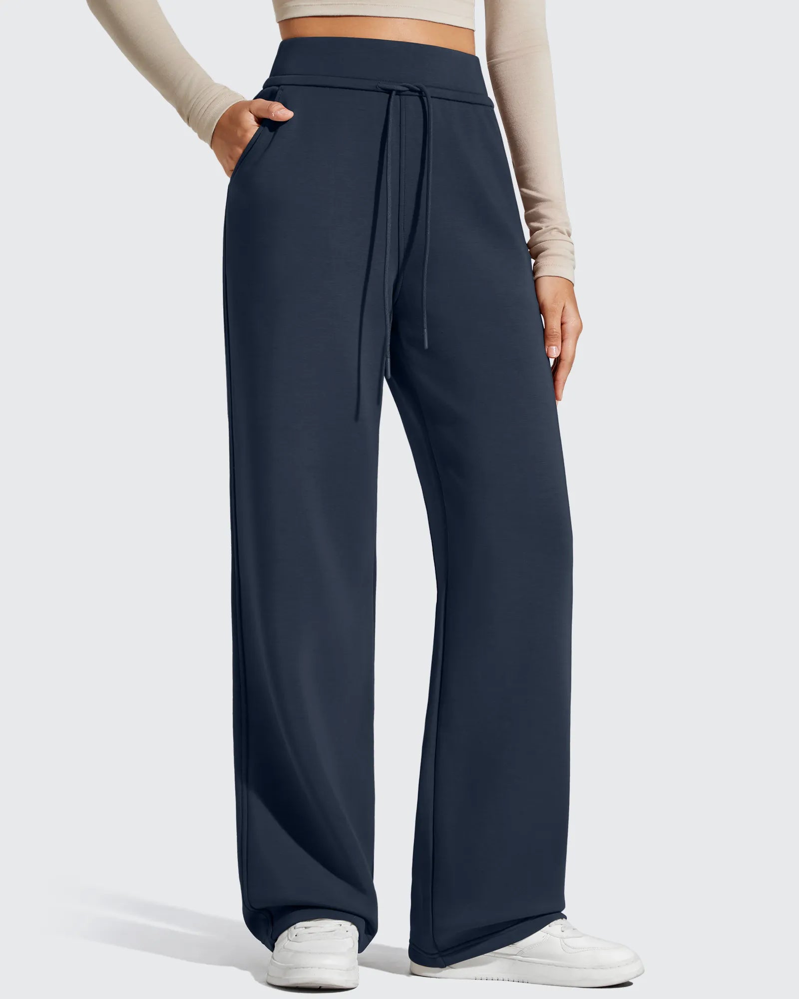 G4Free - Smoofit Elastic Drawstring Fleece Lined Wide Leg Sweatpants -GF25J723AA-S-GF25J724AA-S-GF25J725AA-S-GF25J723AB-M-GF25J724AB-M