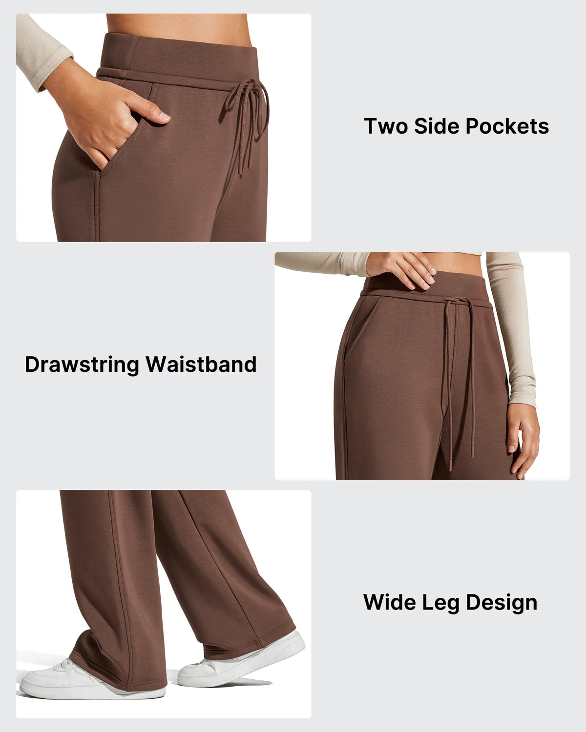 G4Free - Smoofit Elastic Drawstring Fleece Lined Wide Leg Sweatpants -GF25J723AA-S-GF25J724AA-S-GF25J725AA-S-GF25J723AB-M-GF25J724AB-M