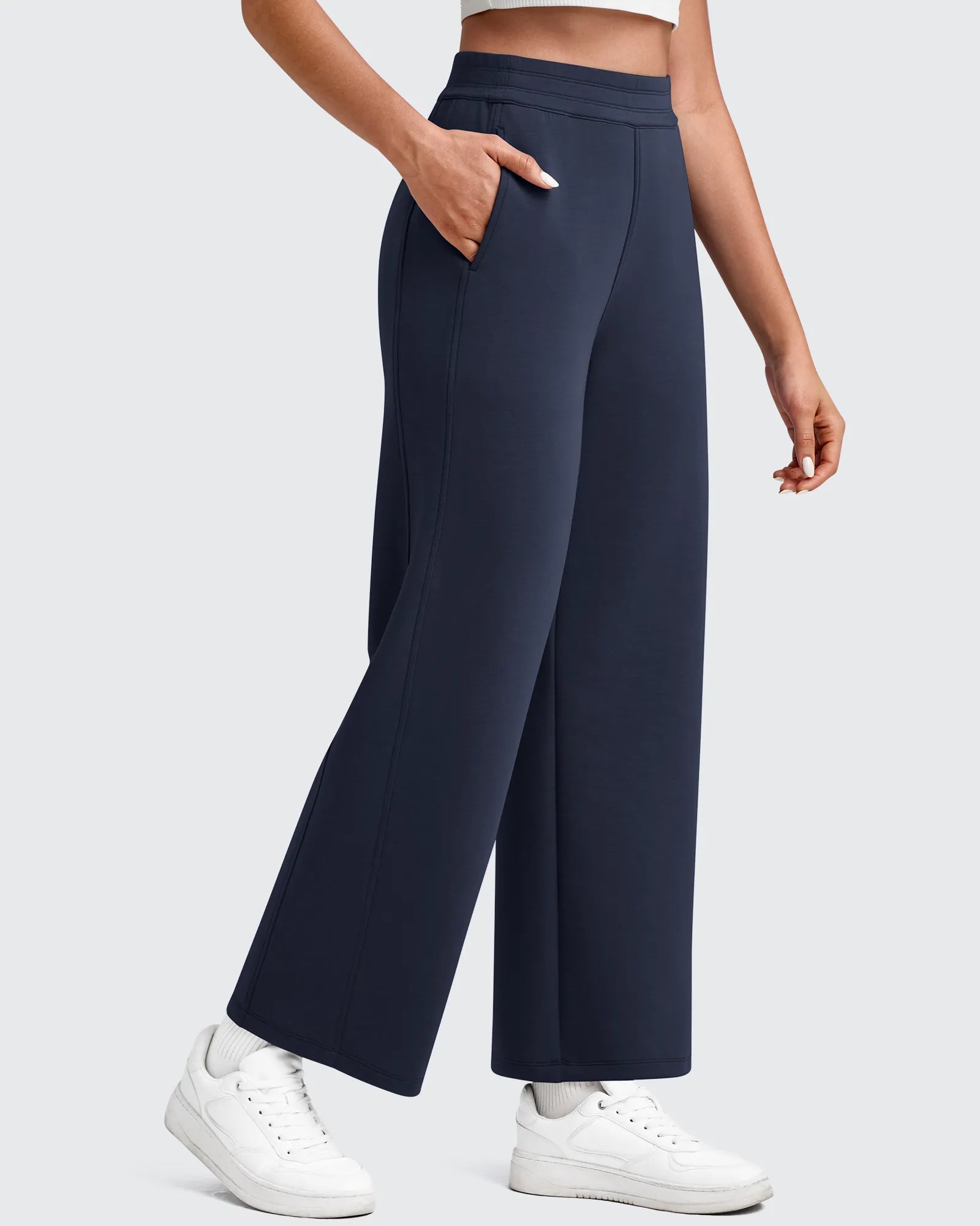 G4Free - Smoofit Elastic Waist Wide Leg Ankle Sweatpants -GF25J524AA-S-GF25J525AA-S-GF25J526AA-S-GF25J524AB-M-GF25J525AB-M