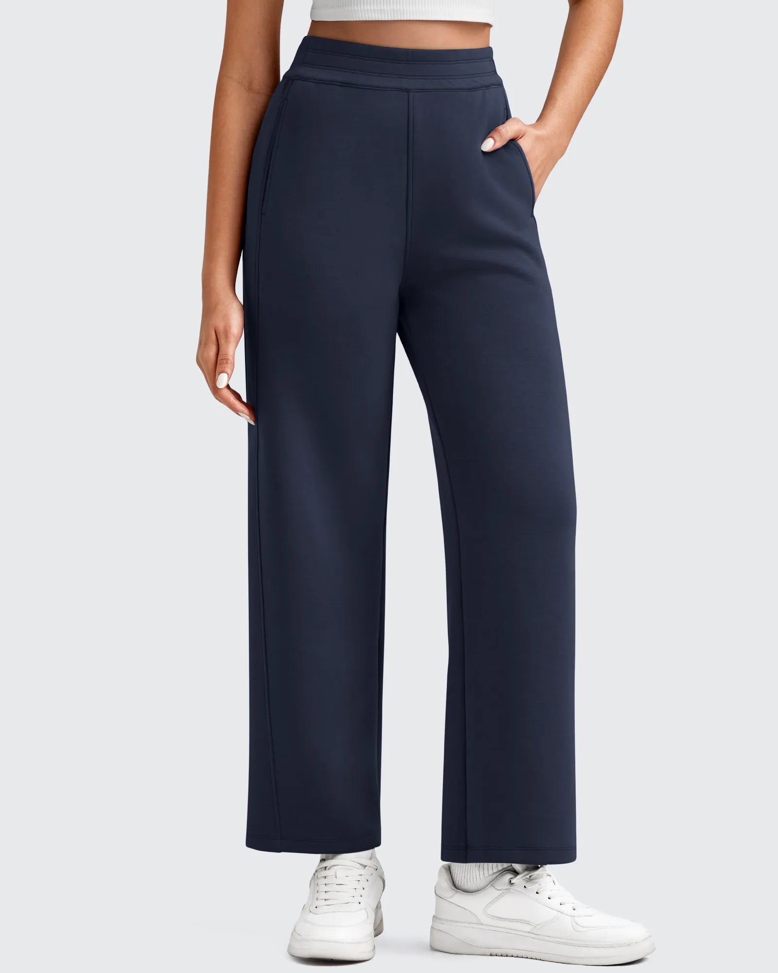 G4Free - Smoofit Elastic Waist Wide Leg Ankle Sweatpants -GF25J524AA-S-GF25J525AA-S-GF25J526AA-S-GF25J524AB-M-GF25J525AB-M