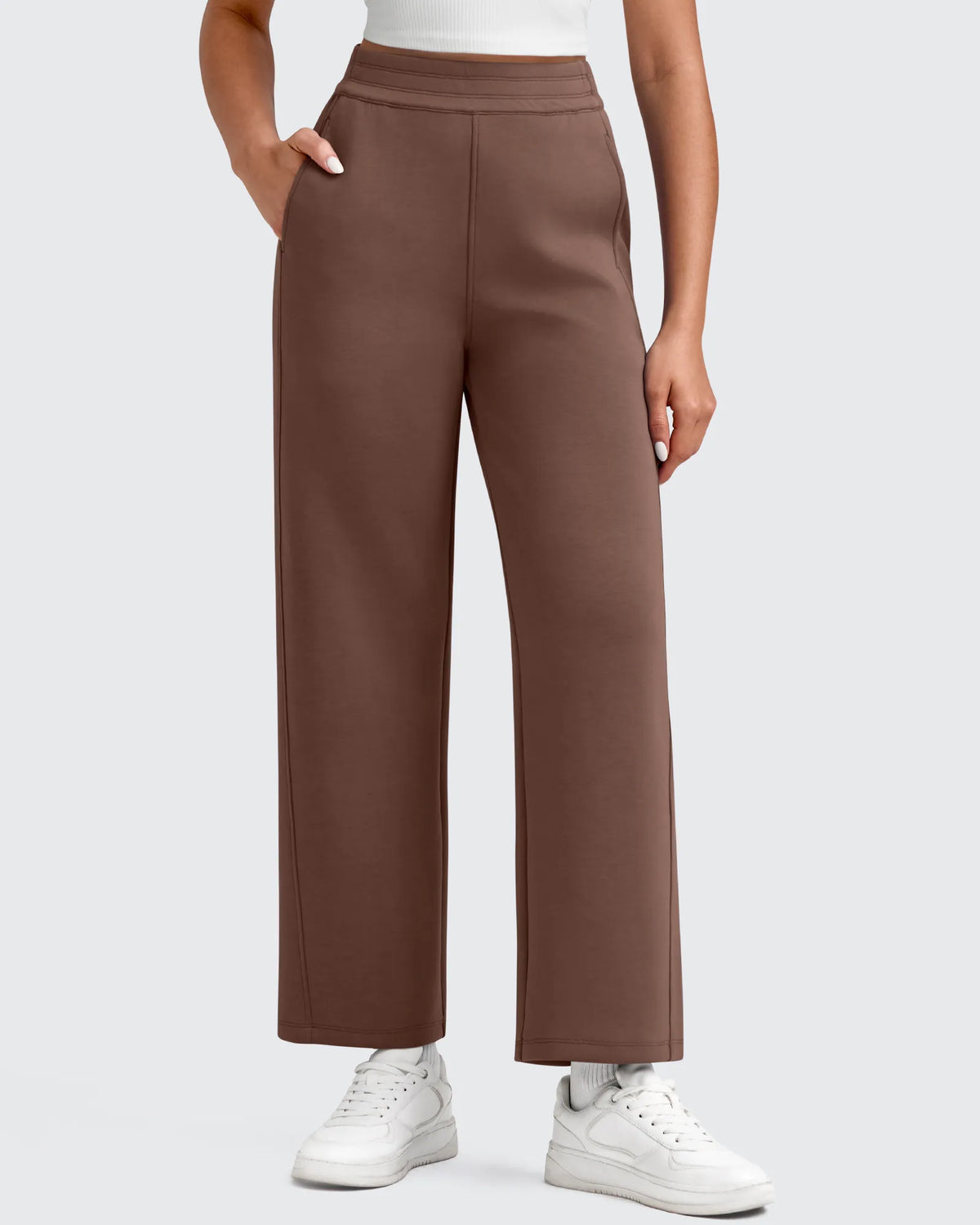 G4Free - Smoofit Elastic Waist Wide Leg Ankle Sweatpants -GF25J524AA-S-GF25J525AA-S-GF25J526AA-S-GF25J524AB-M-GF25J525AB-M