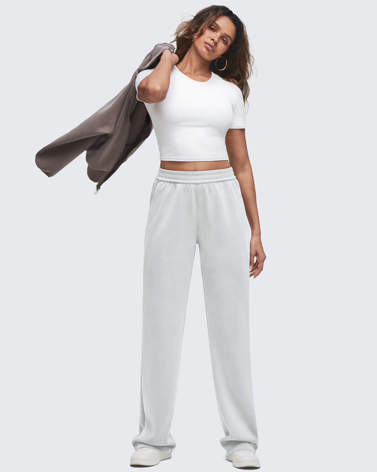 G4Free - Smoofit Elastic-Waist Wide Leg Sweatpants Regular -GF25J510AA-S-GF25J510AB-M-GF25J510AC-L-GF25J510AD-XL-GF25J510AE-XXL