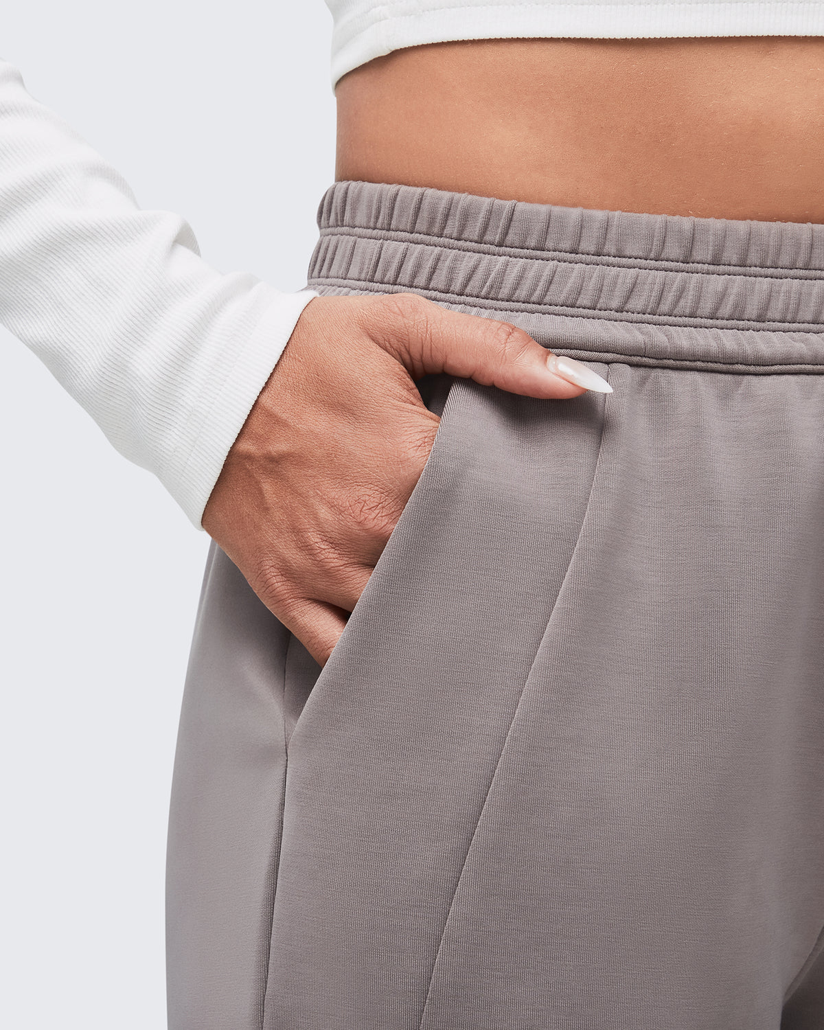 G4Free - Smoofit Elastic-Waist Wide Leg Sweatpants Petite -GF25J509AA-S-GF25J509AB-M-GF25J509AC-L-GF25J509AD-XL-GF25J509AE-XXL