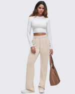 G4Free - Smoofit Elastic-Waist Wide Leg Sweatpants Petite -GF25J509AA-S-GF25J509AB-M-GF25J509AC-L-GF25J509AD-XL-GF25J509AE-XXL