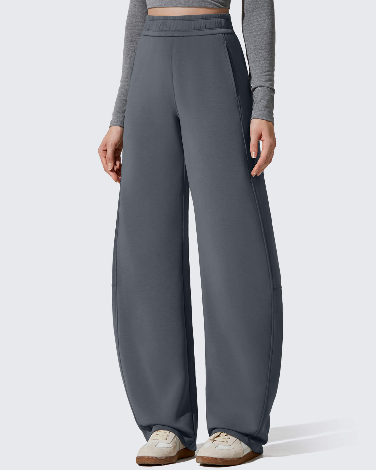 G4Free - Smoofit Fleece Lined Baggy Barrel Wide Leg Sweatpants -GF25J611AF-XS-GF25J612AF-XS-GF25J613AF-XS-GF25J611AA-S-GF25J612AA-S