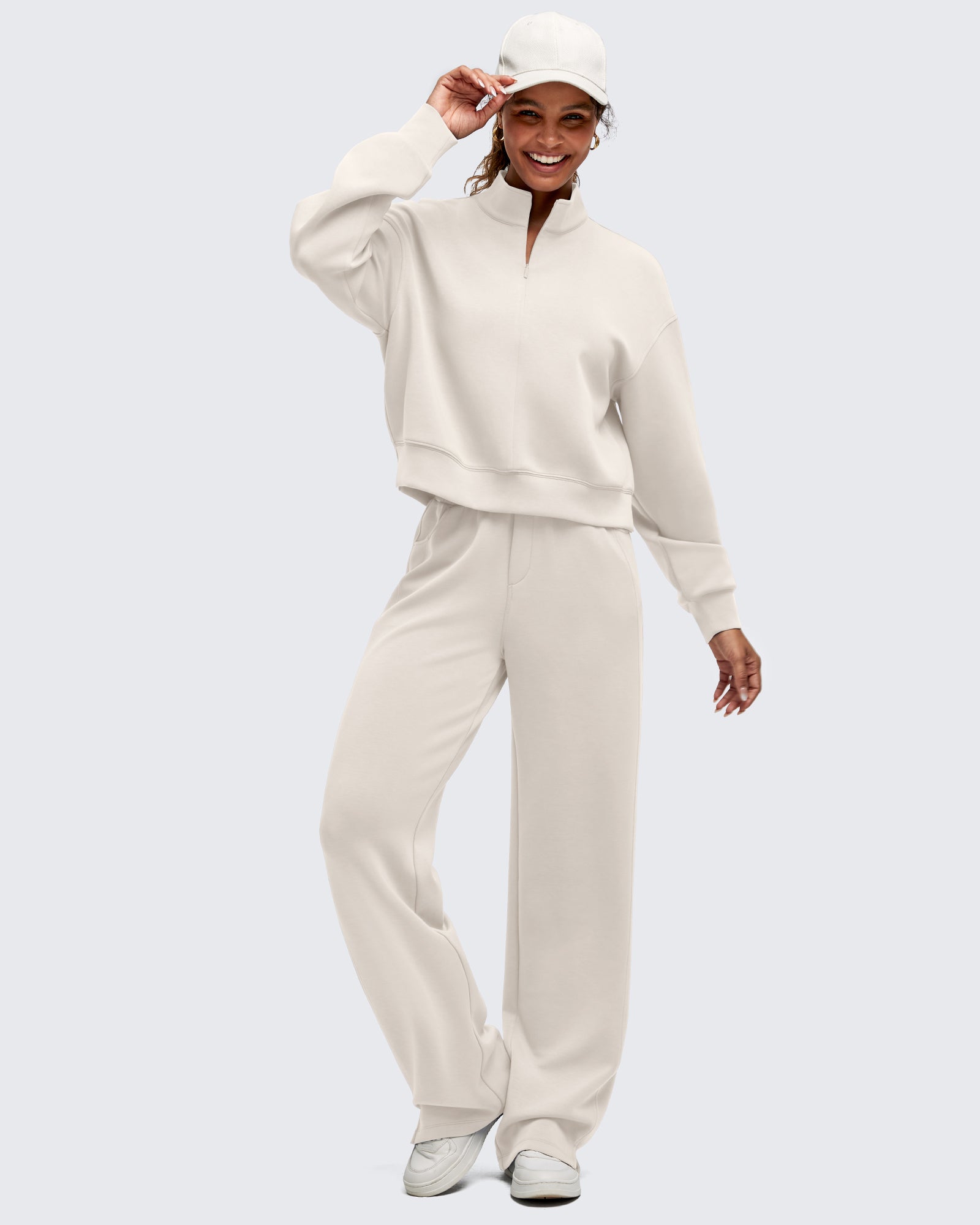 G4Free - Smoofit Half-Zip Mock Neck Long Sleeve Sweatshirts -GF25F519AA-S-GF25F519AB-M-GF25F519AC-L-GF25F519AD-XL-GF25F519AE-XXL