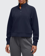 G4Free - Smoofit Half-Zip Pullover Mock Neck Pockets Sweatshirts -GF25F564BA-S-GF25F564BB-M-GF25F564BC-L-GF25F564BD-XL-GF25F564BE-XXL