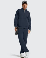 G4Free - Smoofit Men's Fleece Half Zip Pockets Mock Neck Sweatshirts -GF25FM728AA-S-GF25FM728AB-M-GF25FM728AC-L-GF25FM728AD-XL-GF25FM728AE-XXL