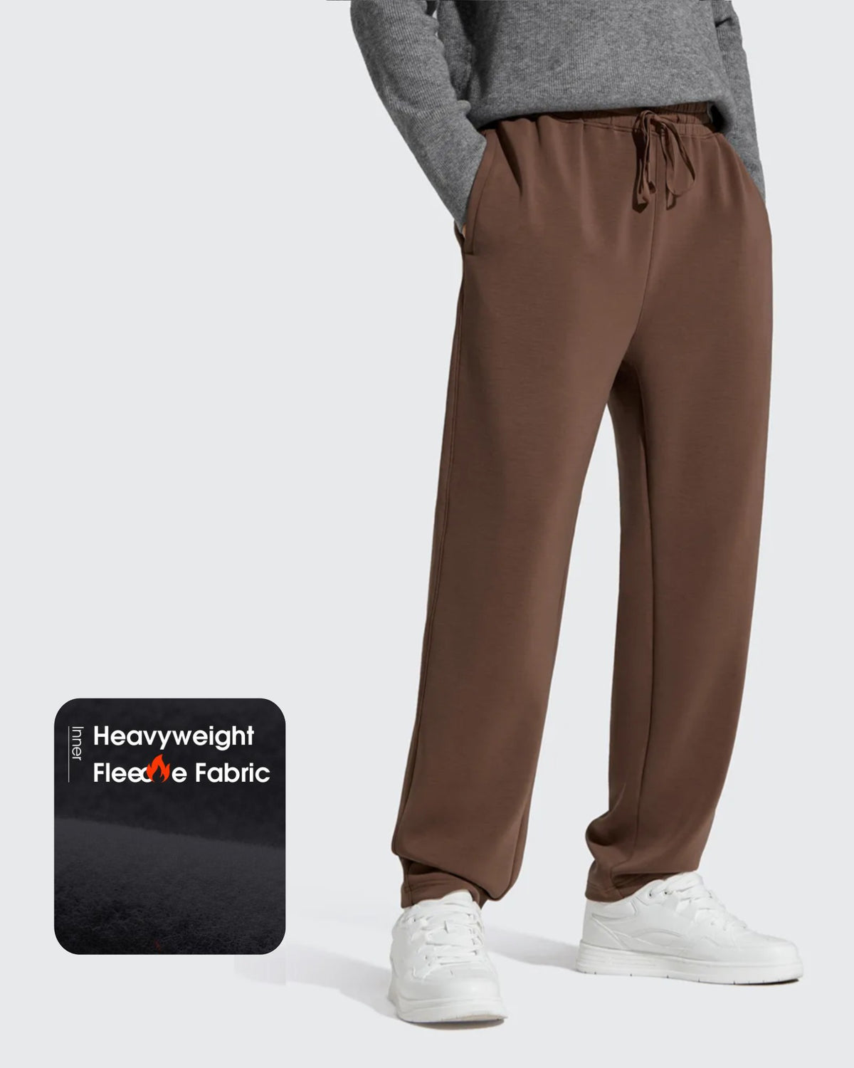 G4Free - Smoofit Men's Fleece-Lined Drawstring Thermal Sweatpants -GF25DM726AA-S