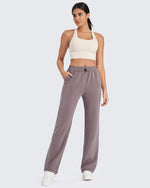 G4Free - Smoofit Mid-Waist Wide Leg Sweatpants Petite -GF24J235AA-S-GF24J235AB-M-GF24J235AC-L-GF24J235AD-XL-GF24J235AE-XXL