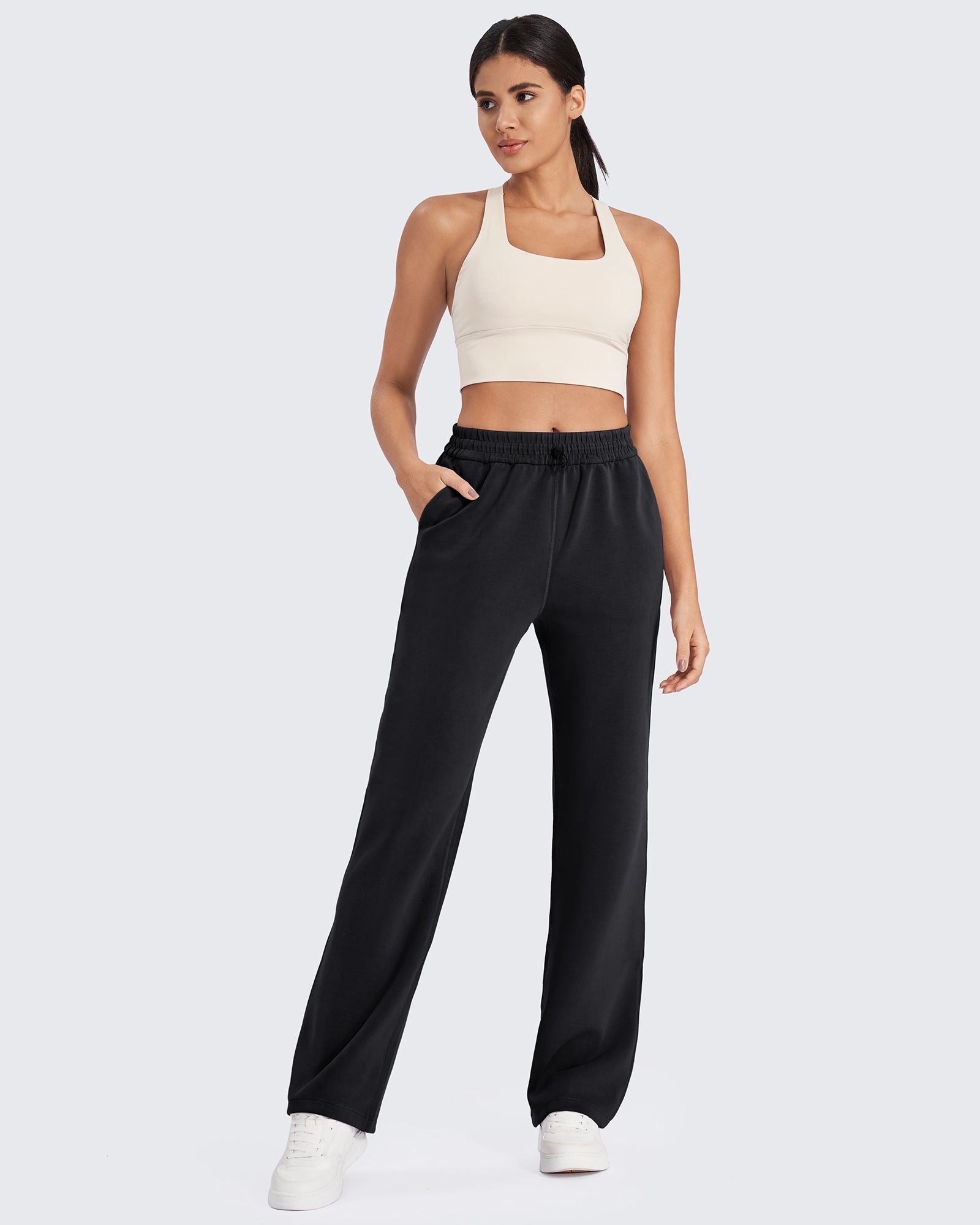 G4Free - Smoofit Mid-Waist Wide Leg Sweatpants Regular -GF24J236AA-S-GF24J236AB-M-GF24J236AC-L-GF24J236AD-XL-GF24J236AE-XXL