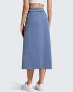 G4Free - Smoofit Midi Drawstring A-line Maxi Long Skirt -GF25S706A001A-S-GF25S706A001B-M-GF25S706A001C-L-GF25S706A001D-XL-GF25S706A001F-XS