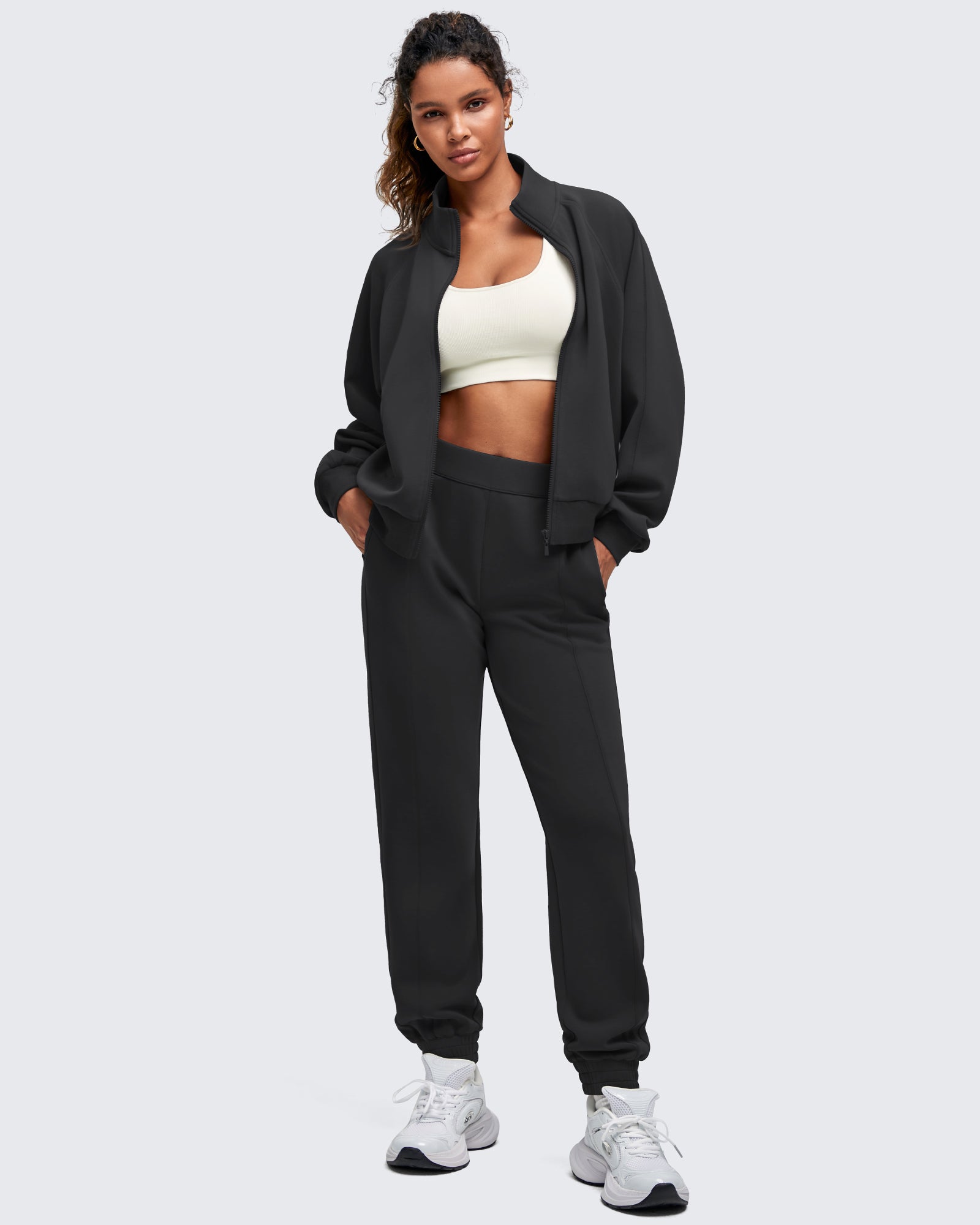 G4Free - Smoofit Mock Neck Zip Up Pockets Jackets -GF25M528EA-S-GF25M528EB-M-GF25M528EC-L-GF25M528ED-XL-GF25M528EE-XXL