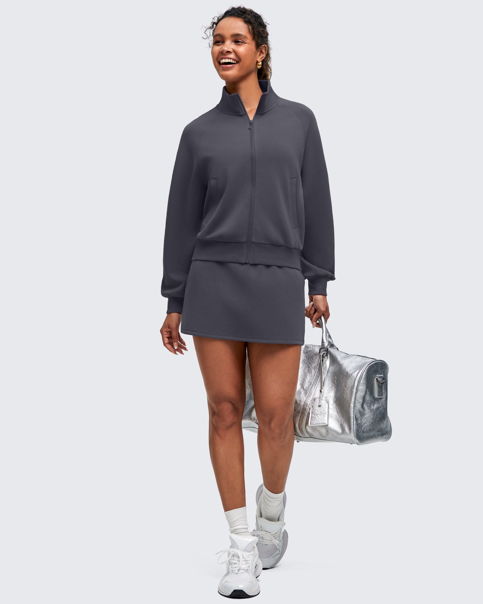 G4Free - Smoofit Mock Neck Zip Up Pockets Jackets -GF25M528EA-S-GF25M528EB-M-GF25M528EC-L-GF25M528ED-XL-GF25M528EE-XXL