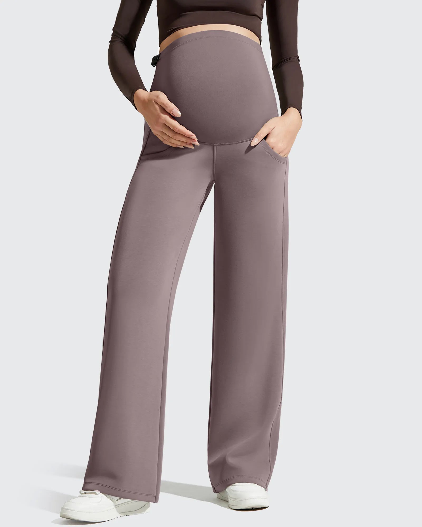 G4Free - Smoofit Modal Elastic Waist Pockets Maternity Pants -GF25JY647AA-S-GF25JY648AA-S-GF25JY649AA-S-GF25JY647AB-M-GF25JY648AB-M