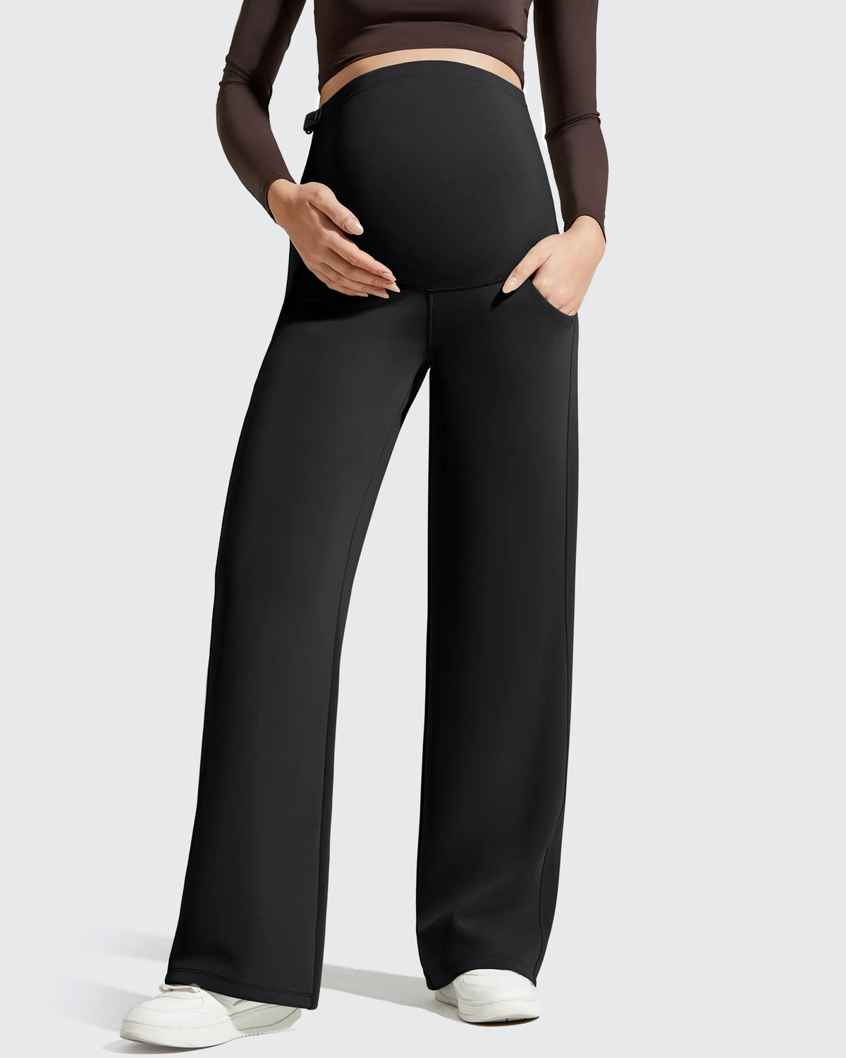 G4Free - Smoofit Modal Elastic Waist Pockets Maternity Pants -GF25JY647AA-S-GF25JY648AA-S-GF25JY649AA-S-GF25JY647AB-M-GF25JY648AB-M