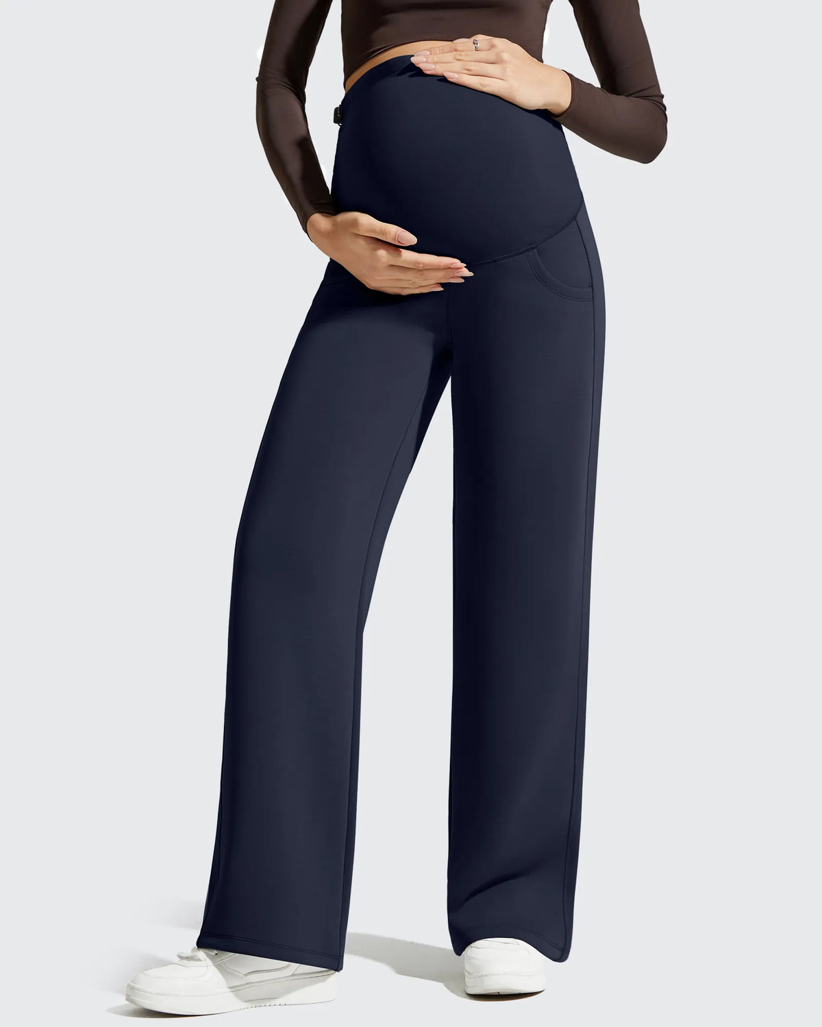 G4Free - Smoofit Modal Elastic Waist Pockets Maternity Pants -GF25JY647AA-S-GF25JY648AA-S-GF25JY649AA-S-GF25JY647AB-M-GF25JY648AB-M