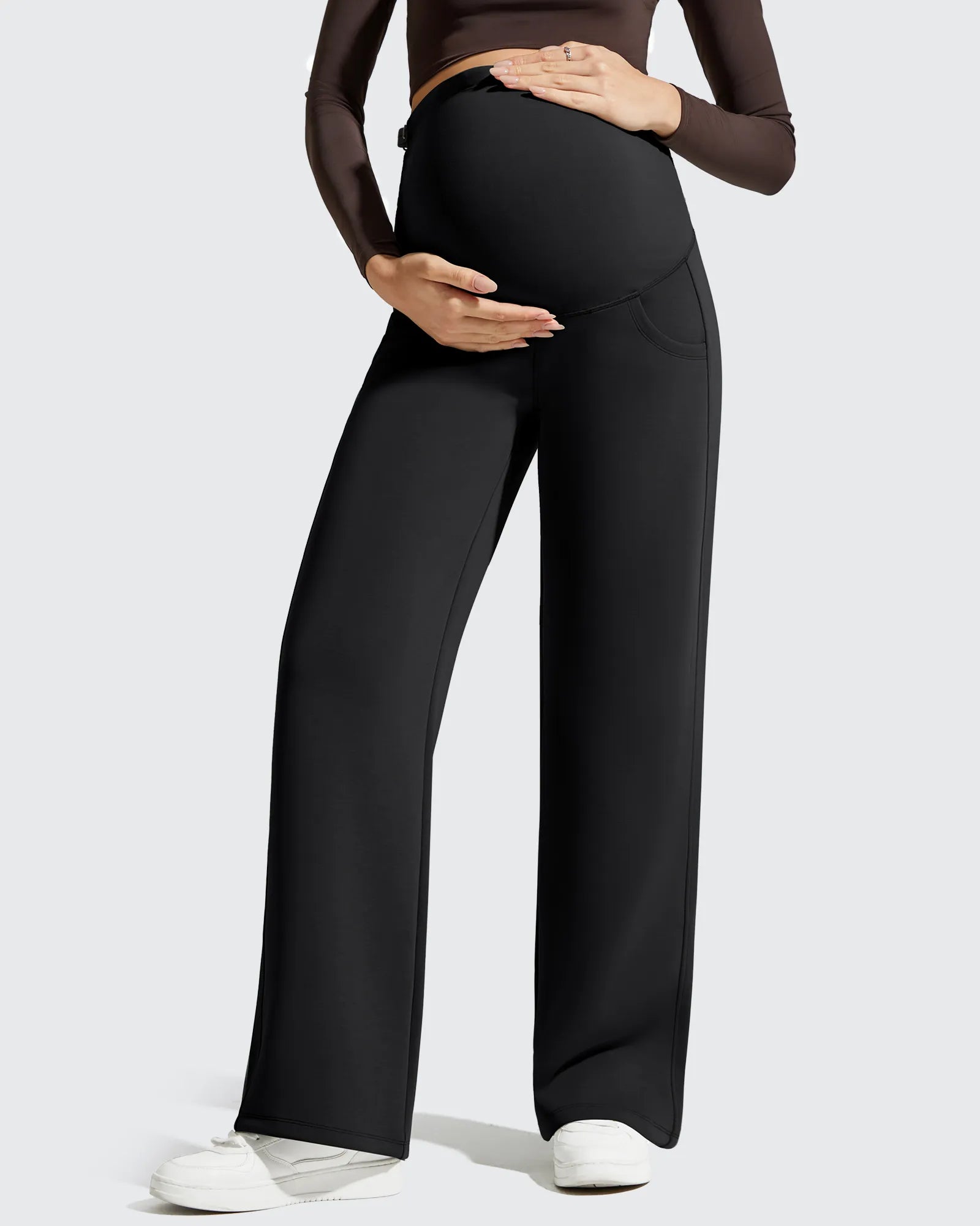 G4Free - Smoofit Modal Elastic Waist Pockets Maternity Pants -GF25JY647AA-S-GF25JY648AA-S-GF25JY649AA-S-GF25JY647AB-M-GF25JY648AB-M