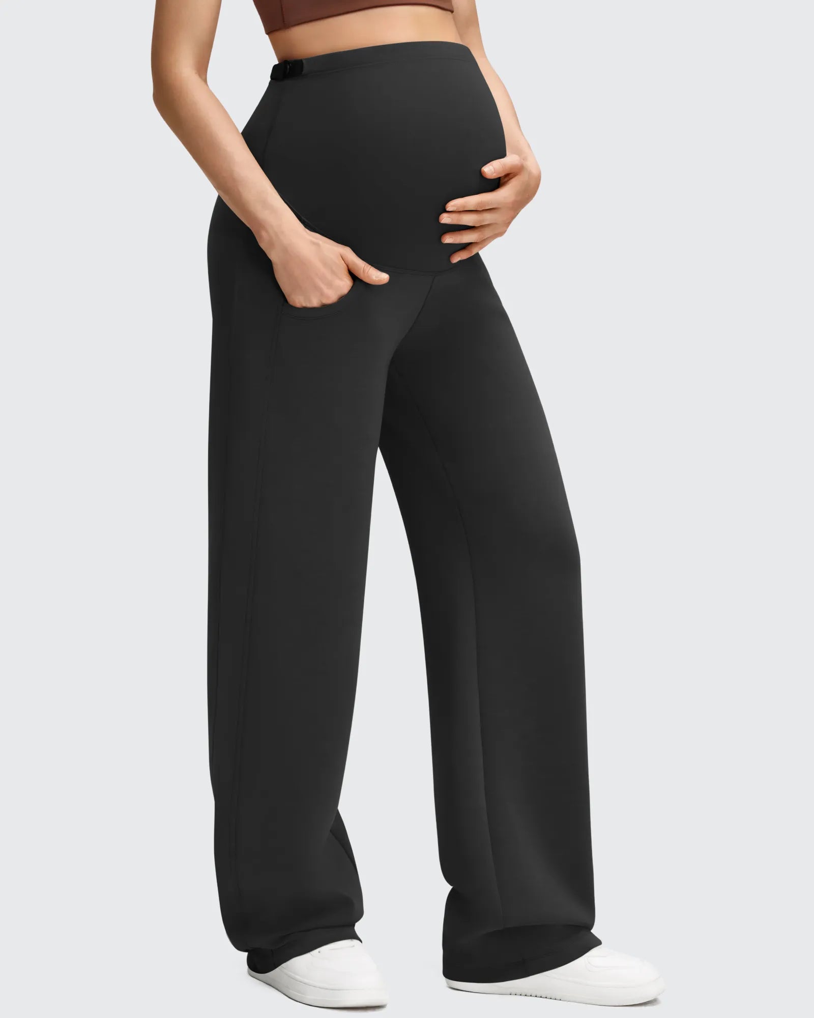 G4Free - Smoofit Modal Elastic Waist Pockets Maternity Pants -GF25JY647AA-S-GF25JY648AA-S-GF25JY649AA-S-GF25JY647AB-M-GF25JY648AB-M
