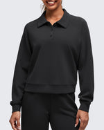 G4Free - Smoofit Polo Pullover Button Up Sweatshirts -GF25F540FF-XS