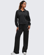 G4Free - Smoofit Polo Pullover Button Up Sweatshirts -GF25F540FF-XS-GF25F540FA-S-GF25F540FB-M-GF25F540FC-L-GF25F540FD-XL