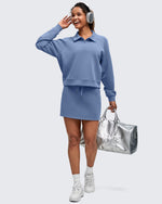 G4Free - Smoofit Polo Pullover Button Up Sweatshirts -GF25F540FF-XS-GF25F540FA-S-GF25F540FB-M-GF25F540FC-L-GF25F540FD-XL