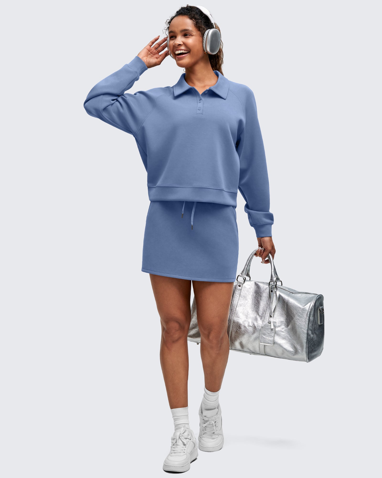 G4Free - Smoofit Polo Pullover Button Up Sweatshirts -GF25F540FF-XS-GF25F540FA-S-GF25F540FB-M-GF25F540FC-L-GF25F540FD-XL