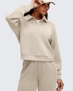 G4Free - Smoofit Polo Pullover Button Up Sweatshirts -GF25F540FF-XS-GF25F540FA-S-GF25F540FB-M-GF25F540FC-L-GF25F540FD-XL