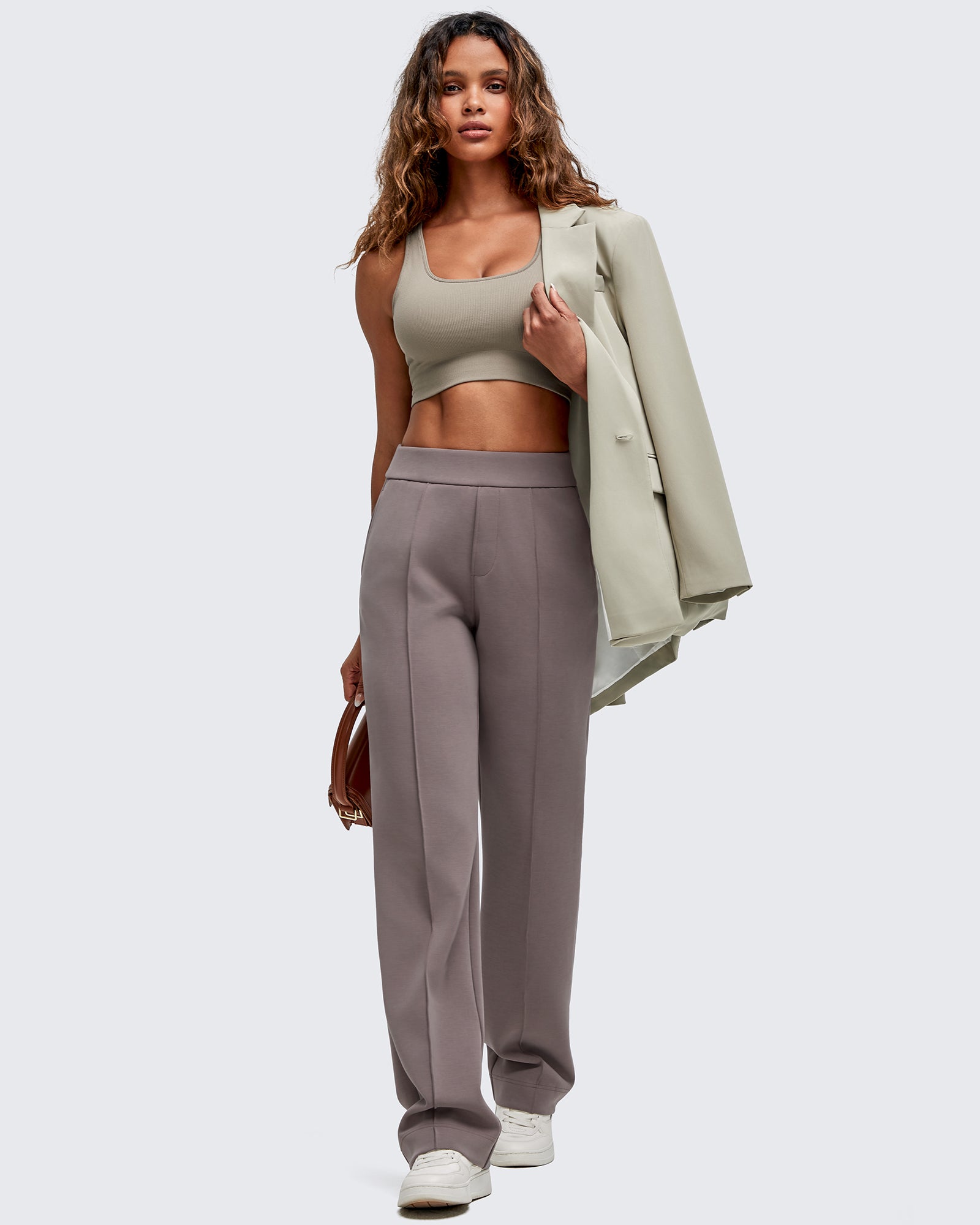 G4Free - Smoofit Straight Leg Elastic High Waist Dress Pants -GF25D584AA-S-GF25D585AA-S-GF25D586AA-S-GF25D584AB-M-GF25D585AB-M