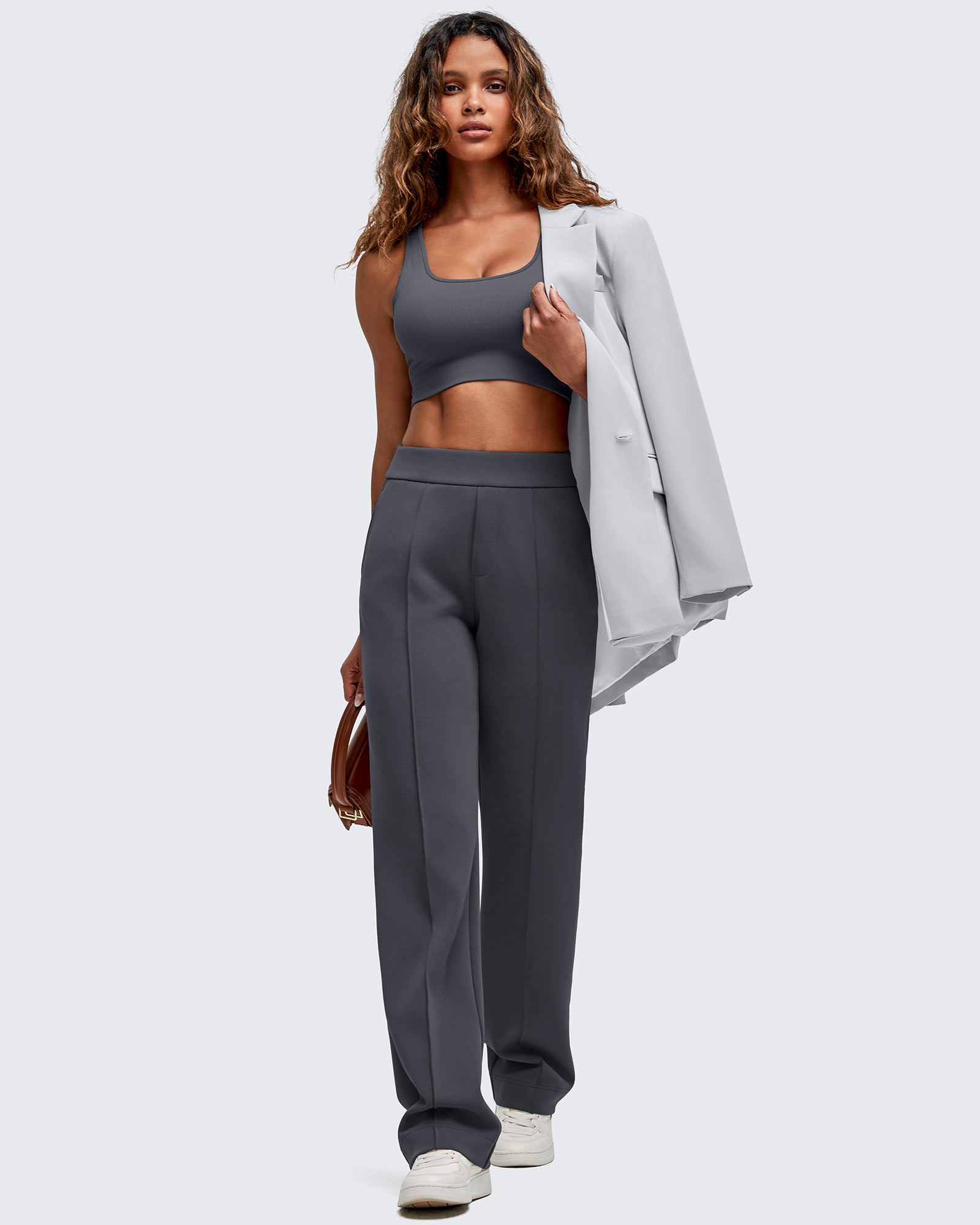 G4Free - Smoofit Straight Leg Elastic High Waist Dress Pants -GF25D584AA-S-GF25D585AA-S-GF25D586AA-S-GF25D584AB-M-GF25D585AB-M