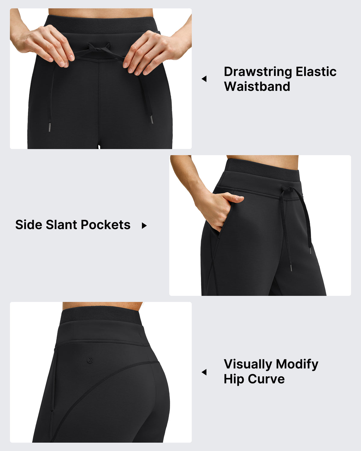 G4Free - Smoofit Wide Leg Drawstring Double Layer Waist Pants -GF25J590AA-S-GF25J591AA-S-GF25J592AA-S-GF25J590AB-M-GF25J591AB-M