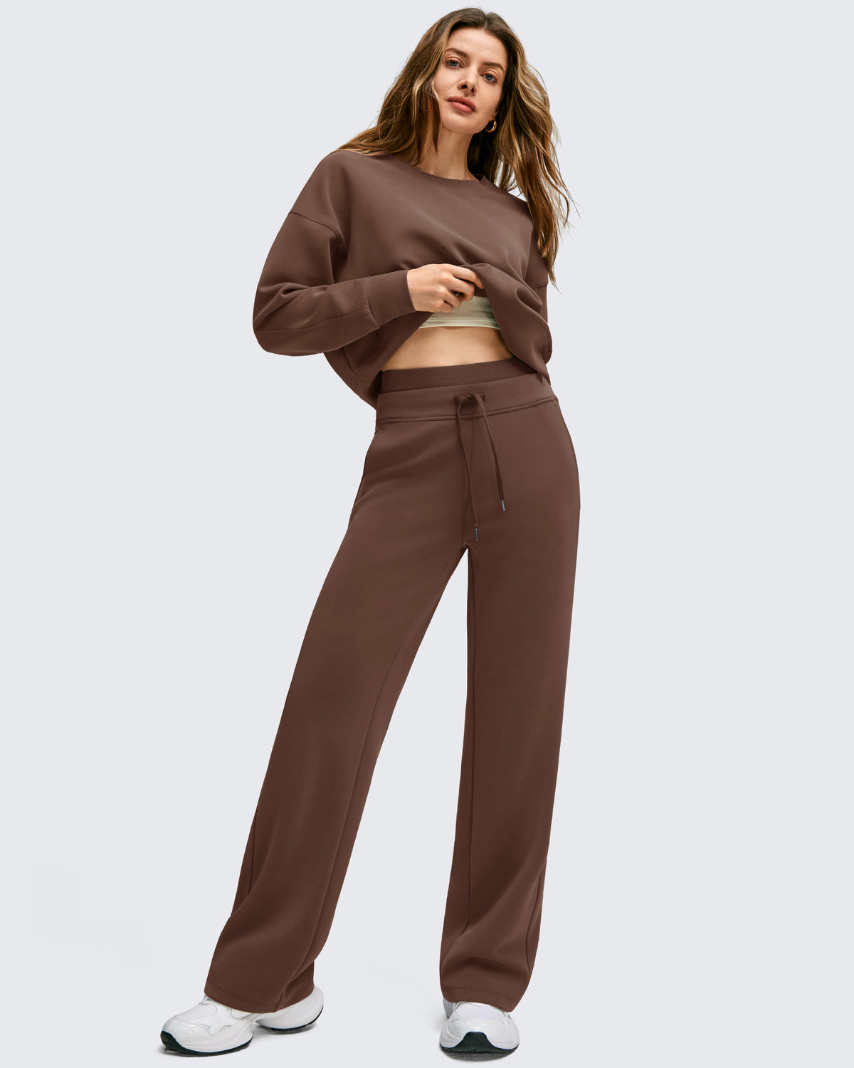 G4Free - Smoofit Wide Leg Drawstring Double Layer Waist Pants -GF25J590AA-S-GF25J591AA-S-GF25J592AA-S-GF25J590AB-M-GF25J591AB-M